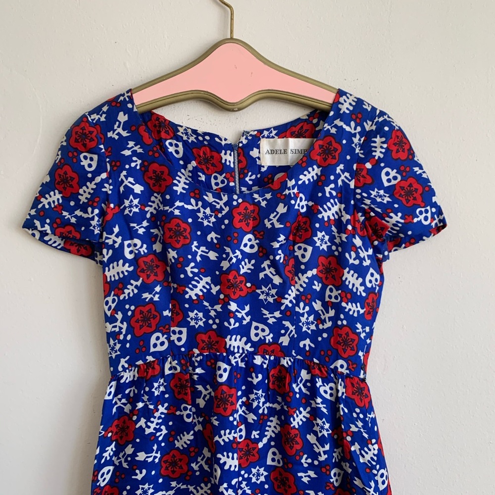 VTG Adele Simpson 1960’s Floral Midi Sheath Dress - Picture 2 of 10